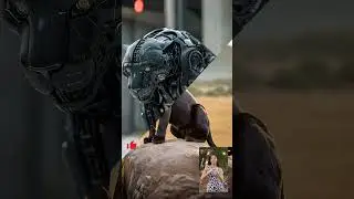 panther turns into a robot#ai #ytshorts #robot #shortvideo #shorts #fyp #trending #aiart #aishorts