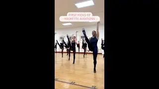 The First Kicks of Rockette Auditions 👯&zwj;♀️