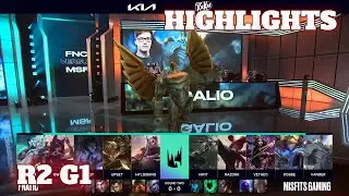 FNC vs MSF - Game 1 Highlights | Round 2 LEC 2021 Summer Playoffs | Fnatic vs Misfits G1