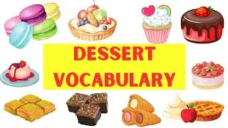 Dessert Vocabulary in English | Food Vocabulary #learnenglish #kitchenvocabulary #desserts