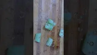 Slice of grated iced cucumber#Cucumber#fruit fr#cut #Crushing
