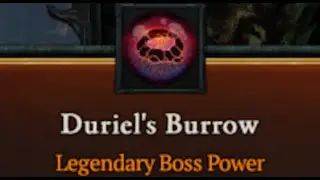 Duriel's Burrow | skill showcase | Diablo 4 | season 8 | boss powers