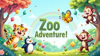 Zoo Adventure 🐾 | Fun Animal Song for Kids | Rainbow Flutter Songs