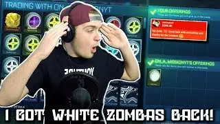 I GOT WHITE ZOMBAS BACK + SPOKE TO THE FAN WHO SCAMMED ME! | Rocket League