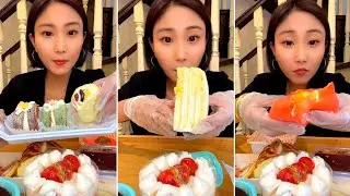 [ENG SUB] Durian Thousand Layers,Tiramisu, Hawthorne tree,Taro and mango rolls,Persimmon mochi#asmr 