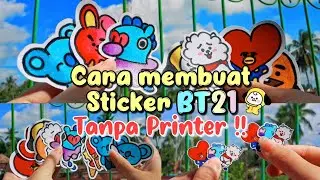 Cara membuat stiker BT21 