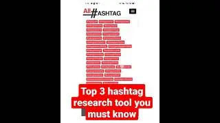 Best Hashtag research tool you must know #growinstagram #youtubeshorts