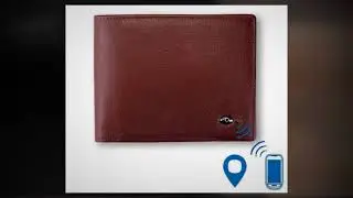 Smart Wallet Genuine Leather With Alarm GPS Map and Bluetooth