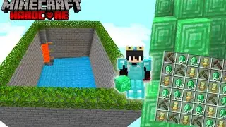 Minecraft pe 1.21 simple and best raid farm || minecraft pe hardcore #3 ||