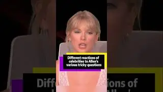 Different reactions of celebrities to Allen's various tricky questions