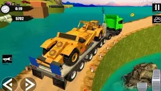 CONSTRUCTION HEAVY VEHICLE TRANSPORT GAME || BEST OFFLINE ANDROID GAME