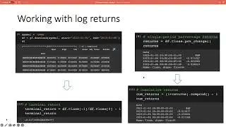 Quantitative trading strategies lecture 6.1 - log returns and technical indicators