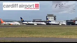 Busy 2 Hours Of Plane Spotting At Cardiff Airport | *Including Red Arrows and MORE* | 2nd July 2023
