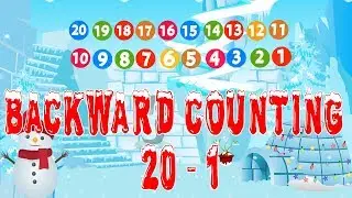 Backward Counting 20 to 1| Counting to 20 | Kindergarten number counting | kid2teentv