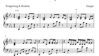 Bad boy - Tungevaag & Rabaan (piano cover music sheet)
