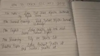 SSC MTS 2017 MATERIALS TO READ