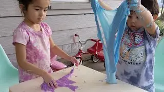 KIDS MAKING SLIME - SUPER STICKY STRECHY GOOEY SLIME FOR KIDS