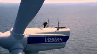 Windmolen inspectie door middel van een drone