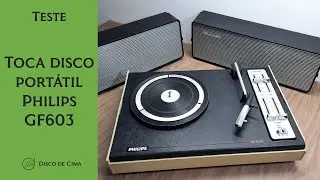 Teste - Toca Disco Portátil Philips GF 603 Bege Estéreo