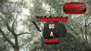 CoD Ghosts - Insane Triple Bankshot Off A Rock!!