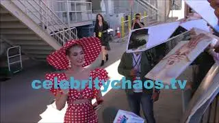 Singer Katy Perry thrills fans outside Minnie Mouse star ceremony