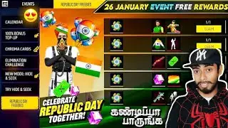 🔥 26 January All Free republic day ||new  free fire 🥳 MAGIC CUBE HOLI EVENT FREE FIRE BUNDLE  2026 🤩