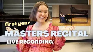 😍 MY MASTERS RECITAL (ORIGINAL FOOTAGE) | WITH MARIYA