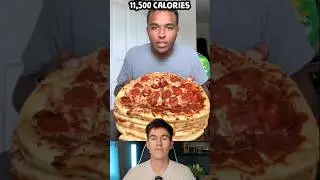 Eating and burning 11,500 calories of PIZZA 🍕 #pizza #calories #fitnesscoach #nutrition