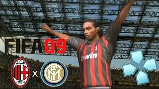 FIFA 09 - AC Milan vs Inter | Gameplay (PPSSPP)#football#gameplay#fifa#ppsspp#cr7