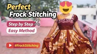 Latest Frock Stitching in Tamil ✂️ | Step by Step Easy Method | Beginner Friendly#frock#trending#diy