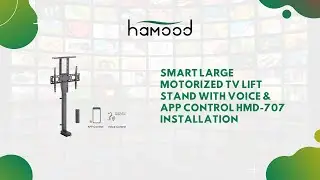 Smart Large Motorized TV Lift Stand with Voice & APP Control HMD-707 Installation #motorizedstand