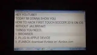 How to hack First Touch Soccer 2014 Without Jailbreaking your iOS Device