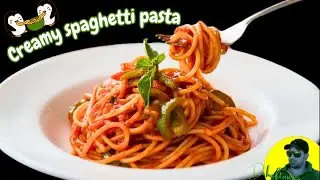 Creamy Tomato Spaghetti Pasta | Tomato Pasta | Creamy Garlic Spaghetti | Easy Pasta Recipe