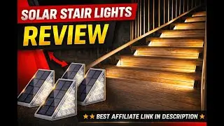 Review - VOLISUN Solar Stair Lights 6 Pack, Solar Step Lights Outdoor Waterproof IP67, LE