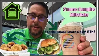 Trying *Limited Edition* Shake Shack S&rsquo;mores Milkshake & *New Menu Item,Fried Pickles| Honest Review