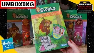 STAR WARS EWOKS CARTOON ACTION FIGURE UNBOXING!!!