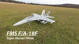FMS F/A-18F Super Hornet 70mm EDF flying on 4500mAh and 5300mAh SMC 6s Flight packs
