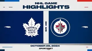 NHL Highlights | Maple Leafs vs. Jets - October 28, 2024