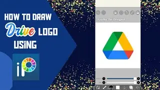 Drawing Google Drive Logo Using ibis paint x |   Drive Logo Drawing Tutorial | Ayesha The Designer