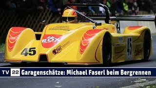 Garagenschätze: Michael Faserl mit seinem Gruppe C PRC S4 Prototypen beim Bergrennen