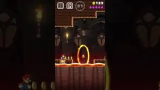 Super Mario Run - World 5-4 Rings of Fire - Pink Coins