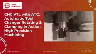 CNC VTL with ATC | Automatic Tool Changer in Action | High Precision Machining | Sahil Machines