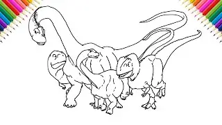 How to Draw Argentinosaurus vs Giganotosaurus | Drawing and Coloring