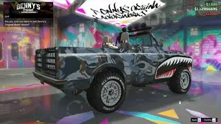 Customized the DECLASSE YOSEMITE Offload ,TRUCK IN SHARK SKIN ,GTA V ONLINE