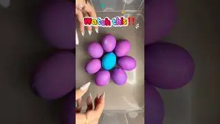 🟣 Most satisfying surprise eggs ASMR 🔵 #shorts #asmr #viral #mostsatisfying #surpriseeggs