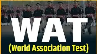 WAT Practice Set - ALPHA || Word Association Test For SSB || SSB INTERVIEW #ssb #wat #ssbinterview