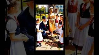 Famous Hollywood Actress Oona Chaplin Hand Made Wood Carving