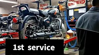 Royal Enfield classic gun grey 350 first service #classic350