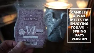 🌺🌷🌺 CANDLES & WAX MELTS I'M ENJOYING TODAY! - Spring Day Version!🌺🌷🌺