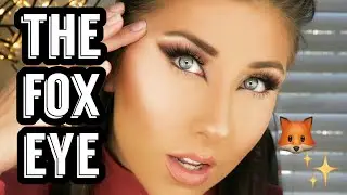 EASY FOX EYE TUTORIAL - COLLAB with ELIZABETH DAVIS | BadMad
